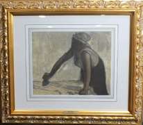 Original Degas engraving gravure, signed in the plate
