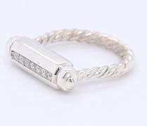 David Yurman Lexington Diamond Ring in Sterling Silver