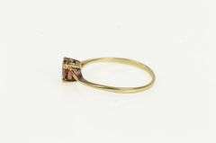 14K Yellow Gold Heart Cut Garnet Solitaire Valentine Promise Ring