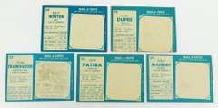5 Topps 1961 Dallas Cowboys Football Cards