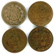 4 Different Indian Head Cents: 1859 – 1889