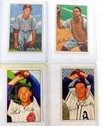 4 Bowman 1952 Baseball Cards