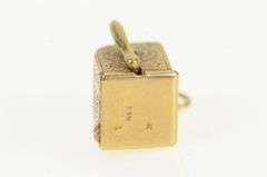 14K Yellow Gold Articulated Slot Machine Gamble Lucky Charm/Pendant