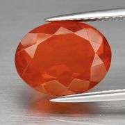 Rich blood orange 2.81ct Mexican Fire Opal