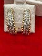 14K GOLD AND DIAMOND EARRINGS