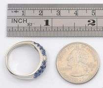 Gorgeous 18k WG Sapphire & Diamond Ring