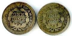 1851-O & 1857 Liberty Seated Dimes