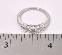 Beautiful Diamond Ring In White Gold