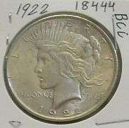 1922 Peace Dollar, circ