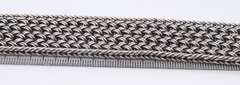 Vintage 925 Sterling Silver Wide Braided Bracelet