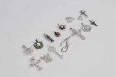 Curated Set of Sterling Silver Pendants/Charms Lot of 15