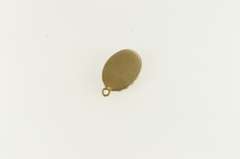 14K Yellow Gold Victorian Garnet Oval Cabochon Charm/Pendant