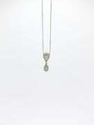 Spectacular 14kt White Gold Teardrop Tanzanite Necklace