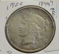 1922 Peace Dollar, circ