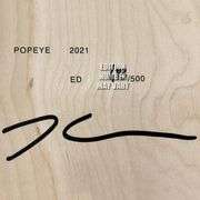 Popeye Skateboard by Koons, Jeff