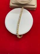 CERTIFIED 14K GOLD AND DIAMOND BRACELET. 5.50 CARATS . MINT