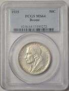 1935 U.S Boone Commemorative Half Dollar PCGS MS 64