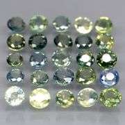 Heated only! 3.91ct round cut Australian Sapphire set