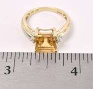 Gorgeous Citrine Gem Ring In Yellow Gold