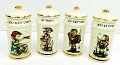 4 M.J. Hummel 1987 Spice Jars