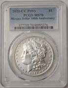 2021 CC Privy U.S Silver Morgan Dollar 100th Ann. MS 70
