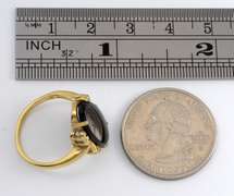 Stylish Oval Black Onyx Ring
