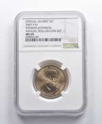 MS69 2007-P Thomas Jefferson Presidential Dollar Annual Coin Set NGC