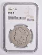 FAIR 2 1884-O Morgan Silver Dollar NGC Lowball Low Ball