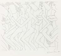 Knox Martin- Dancing Nude V