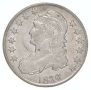 1830 Capped Bust Half Dollar Small O