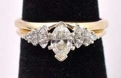 Ravishing Diamond Ring In 14K Yellow Gold