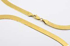 In Demand 14k Herringbone Necklace