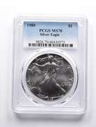 MS70 1989 American Silver Eagle PCGS