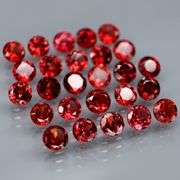 Incredible 8.76ct open color natural Garnet set