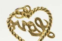 14K Yellow Gold Love Valentine Heart Vintage Romantic Charm/Pendant