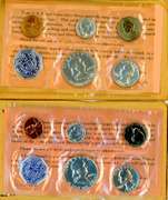 Two Silver US Proof Sets in Original Packaging: 1962 & 1963