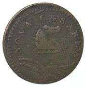 1786 United States Pre-Federal New Jersey Cent 23/P R4