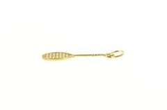 14K Yellow Gold 3D Badminton Tennis Racket Racquet Charm/Pendant
