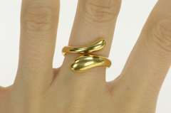 18K Yellow Gold Tiffany & Co. Elsa Peretti Teardrop Bypass Ring