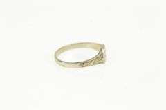 10K Yellow Gold Art Deco S Monogram Name Initial Letter Ring