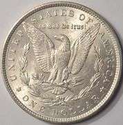 1890 Morgan Silver Dollar, Circulated.