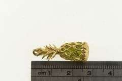 14K Yellow Gold Peridot Pineapple Hawaii Tropical Fruit Charm/Pendant