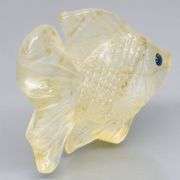 Gorgeous 45.26ct Agate and Sapphire carving