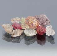 Collectors 11pc. 10.84ct unheated uncut Sapphire set