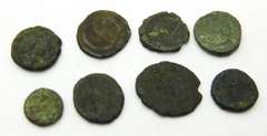 8 Ancient Roman Empire Coins