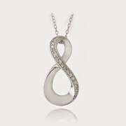 Sterling Silver DiamondNecklace