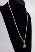 .925 Sterling Silver Pendant w/ Citrine Gemstone
