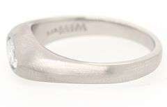 0.60ct Pear Diamond Bezel Set Solitaire Ring in Platinum