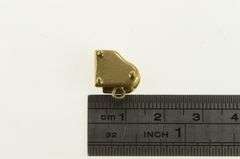 14K Yellow Gold Articulated 3D Piano Music Musician Charm/Pendant
