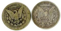 Two Different “O” Mint Morgan Silver Dollars: 1879-O & 1881-O